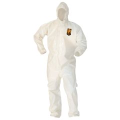 KleenGuard™ A80 Disposable Chemical Permeation & Jet Liquid Protection Coveralls with Hood, White