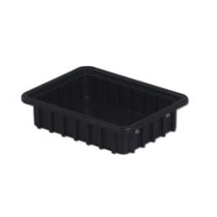 LEWISBins DC1025-XL ESD-Safe Conductive Divider Container, Black, 8.3" x 10.8" x 2.5"