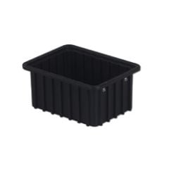 LEWISBins DC1050-XL ESD-Safe Conductive Divider Container, Black, 8.3" x 10.8" x 5"