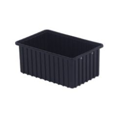 LEWISBins DC2070-XL ESD-Safe Conductive Divider Container, Black, 10.9" x 16.5" x 7"