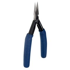 Lindstrom HS7890 HS Series ESD-Safe Medium, Long Chain Snipe Nose Pliers with Smooth Jaw & Long HandSaver Handles, 6.47" OAL