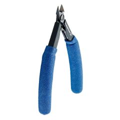 ESD-Safe Small Tapered Relieved Head Micro-Bevel® Alloy Steel Cutter with Long HandSaver Cushioned Grip Ergonomic Handles, 5.60" OAL