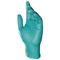 MAPA 977 Solo Green Disposable 4 Mil Nitrile Chemical Resistant Gloves, Green, 9.5"