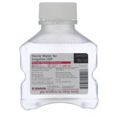 B. Braun Medical R5001-01 Sterile Water Irrigation Solution, USP-Grade, 500ml PIC™ Plastic Bottle (Case of 16)