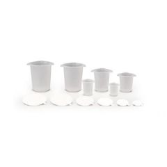 Medegen Tri-Pour Beakers with Paper Lids