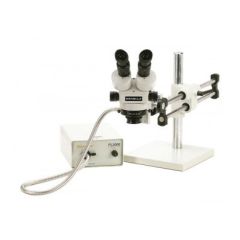 Meiji TKMZ-A Stereo Zoom Microscope with Weighted Base & Annular Ring Light