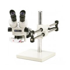 Meiji TKMZ-F Stereo Zoom Microscope with Weighted Base & Fluorescent Ring Light