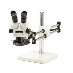 Meiji TKMZ-LV2 Stereo Zoom Microscope with Weighted Base & LED Ring Light