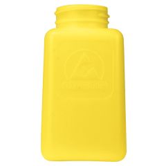 Menda 35497 durAstatic® Dissipative HDPE Square Bottle, Yellow, 6 oz.