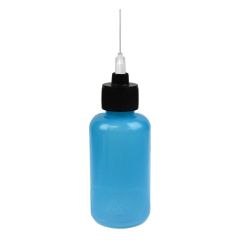Menda 35563 durAstatic® Dissipative LDPE Flux Dispensing Bottle with 26-Gauge Needle, Blue, 2 oz.