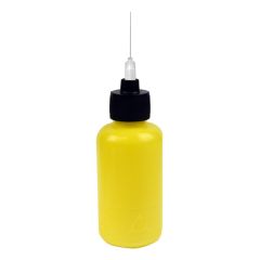 Menda 35571 durAstatic® Dissipative LDPE Flux Dispensing Bottle with 26-Gauge Needle, Yellow, 2 oz.