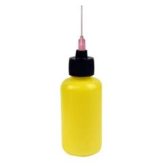 Menda 35573 durAstatic® Dissipative LDPE Flux Dispensing Bottle with 18-Gauge Needle, Yellow, 2 oz.