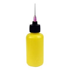 Menda 35574 durAstatic® Dissipative LDPE Flux Dispensing Bottle with 16-Gauge Needle, Yellow, 2 oz.