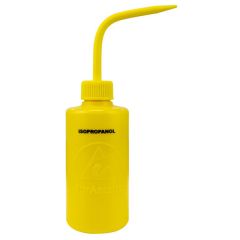 Menda 35792 LDPE durAstatic® Dissipative "Isopropanol" Printed Wash Bottle, Yellow, 8oz.