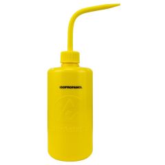 Menda 35795 LDPE durAstatic® Dissipative "Isopropanol" Printed Wash Bottle, Yellow, 16oz.