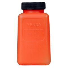 Menda 35820 durAstatic® Dissipative HDPE Bottle with Black Screw Cap, Orange, 6 oz.