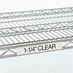 Metro 9990CL3 Tall Clear Label Holder, Fits 36" Shelf, 1.25"