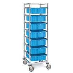 Metro PT1C-5M Single Bay Kitting Cart with Resilient Casters, 26"x22"x68" S