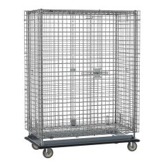 Metro SEC55LC Chrome Security Cart with Aluminum Dolly, fits 24" x 48" Shelves