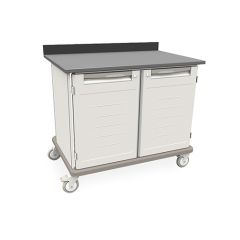 Metro SXRMWD36EBS3 Starsys Double-Width Mobile WorkCenter with Epoxy Resin Top, 28.6" x 43.4" x 36.5"