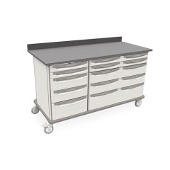 Metro SXRMWT36EBS6 Starsys Triple-Width Mobile WorkCenter with Epoxy Resin Top, 28.6" x 63.2" x 36.5"