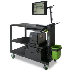 Newcastle PC Series Heavy-Duty Computer Cart for 100AH Power Package, 26" x 48" x 43"