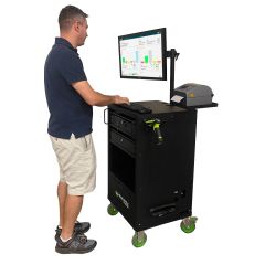 Newcastle QC Series Industrial Testing Cart with Power Package In Use