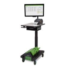 Newcastle Systems Apex Series Electric Height-Adjustable Ergonomic Mobile Powered Workstation with Nucleus® Power Swap System, 19" x 24.75"