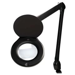 OC White ALRO5-45 Accu-Lite® LED Magnifier with 5" Round, 3.5 Diopter Lens & Edge Clamp