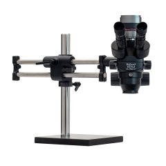 OC White TKDPZT Pro-Zoom® Trinocular Microscope with Dual Boom Stand, 5MP Camera & Ring Light