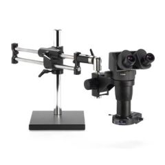 OC White Ergo-Zoom™ Binocular Microscope with Dual Boom Stand & LED Ring Light