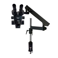 OC White TKPZ-FA ProZoom® PZ-6.5 Binocular Microscope with Articulating Arm & Ring Light