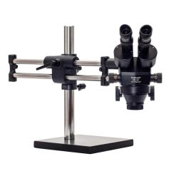 OC White TKSZ ProZoom® SZ-4.5 Stereo Zoom Binocular Microscope with Dual Boom Stand & Ring Light