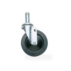 Olympic J5 5" Resilient Rubber Swivel Caster - 200 lb. capacity