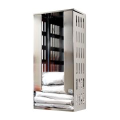 Palbam GD-0301 Stainless Steel Folded Gown Dispenser, 10" x 14" x 29.5"