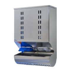 Palbam GD-4060 Stainless Steel Consumables Dispenser with 2 Slots, 8" x 16" x 24"