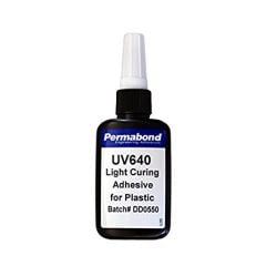 Permabond UV640 UV Curable Adhesive - 50mL Bottle