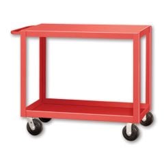 Pucel 3048-DT-2P Heavy Duty Truck Cart with 2 Shelves & Phenolic Casters, 30" x 48" x 32.5"