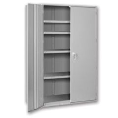 Pucel HDSC-3678-24-4 Heavy Duty Storage Cabinet w/ 1 Fixed 3 Adj. Shelves, 36" x 78" x 24"