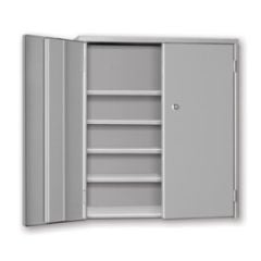 Pucel WBC-2621-4 Wall or Bench Storage Cabinet w/ 4 Shelves, 26.5" x 9" x 21" 