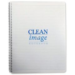 Purus PNB CI 8.5X11 2210-L Spiral-Bound College Ruled Cleanroom Notebook, White, 8.5" x 11", 100 Sheets 