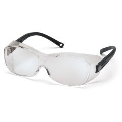 Pyramex S3510STJ OTS Over Perscription Safety Glasses, Black Frame & Clear Anti-Fog Lens