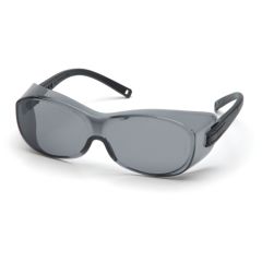 Pyramex S3520SJ OTS Over Perscription Safety Glasses, Black Frame & Gray Lens