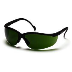 Pyramex SB1860SF Venture II Wrap Around Safety Glasses, Black Frame & 3.0 IR Filter Lens
