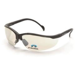 Pyramex SB1880R20 V2 Readers Safety Glasses, Black Frame & Indoor/Outdoor Mirror Lens, 2.0x Mag.