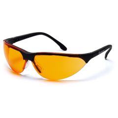 Pyramex SB2840S Rendezvous Safety Glasses, Black Frame & Orange Lens