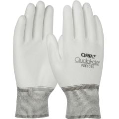 QRP PDESDEC Qualakote® Seamless Knit Nylon ESD Glove with Polyurethane Coated Microfoam Grip Palm & Fingertips