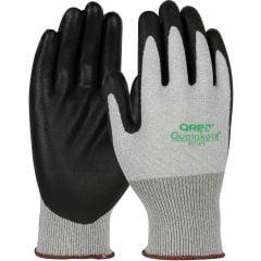 QRP PDWS Qualakote® Seamless Knit Nylon/Carbon ESD Gloves with Nitrile Foam Grip