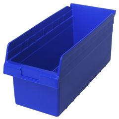 Quantum QSB808 Store-Max Shelf Bins, Blue, 8.38" x 17.88" x 8"