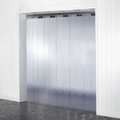 RAC Industries Frosted Plastic Strip Door Curtain Kit